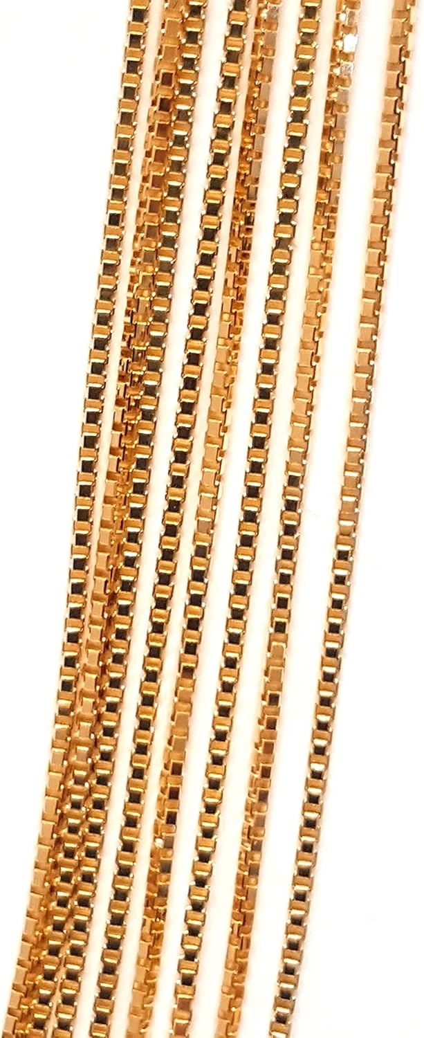 ベネチアン チェーン ネックレス K18 50cm 5.7g 金 イエロー ゴールド